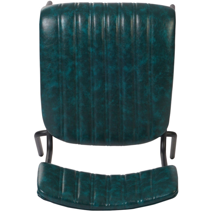 Modern Bistro Dining Chair Dining Chair with PU Leather Seat Green 460x565x795mm |  TGS004 Makfry