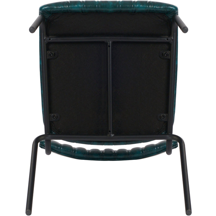 Modern Bistro Dining Chair Dining Chair with PU Leather Seat Green 460x565x795mm |  TGS004 Makfry