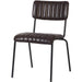 Modern Bistro Dining Chair Dining Chair with PU Leather Seat Dark Brown 460x565x795mm |  TGS006 Makfry