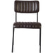 Modern Bistro Dining Chair Dining Chair with PU Leather Seat Dark Brown 460x565x795mm |  TGS006 Makfry
