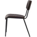 Modern Bistro Dining Chair Dining Chair with PU Leather Seat Dark Brown 460x565x795mm |  TGS006 Makfry