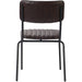 Modern Bistro Dining Chair Dining Chair with PU Leather Seat Dark Brown 460x565x795mm |  TGS006 Makfry