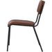 Modern Bistro Dining Chair Dining Chair with PU Leather Seat Light Brown 460x565x795mm |  TGS008 Makfry