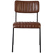 Modern Bistro Dining Chair Dining Chair with PU Leather Seat Light Brown 460x565x795mm |  TGS008 Makfry