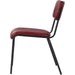 Modern Bistro Dining Chair Dining Chair with PU Leather Seat Red 460x565x795mm |  TGS010 Makfry