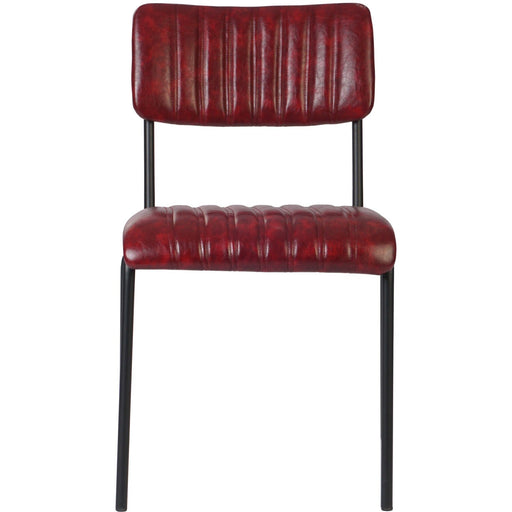 Modern Bistro Dining Chair Dining Chair with PU Leather Seat Red 460x565x795mm |  TGS010 Makfry