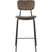 Modern High Bar Stool with PU Leather Seat Grey 460x540x1140mm |  TGS102 Makfry