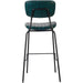 Modern High Bar Stool with PU Leather Seat Green 460x540x1140mm |  TGS104 Makfry