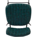 Modern High Bar Stool with PU Leather Seat Green 460x540x1140mm |  TGS104 Makfry