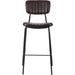 Modern High Bar Stool with PU Leather Seat Dark Brown 460x540x1140mm |  TGS106 Makfry