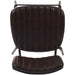 Modern High Bar Stool with PU Leather Seat Dark Brown 460x540x1140mm |  TGS106 Makfry