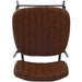 Modern High Bar Stool with PU Leather Seat Light Brown 460x540x1140mm |  TGS108 Makfry