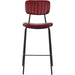 Modern High Bar Stool with PU Leather Seat Red 460x540x1140mm |  TGS110 Makfry