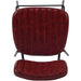Modern High Bar Stool with PU Leather Seat Red 460x540x1140mm |  TGS110 Makfry