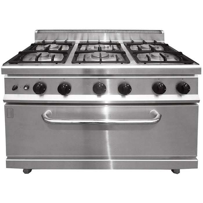 B GRADE Professional Gas range 6 burners 30kW Gas oven 5.8kW |  THG7F6PWFG1 B GRADE