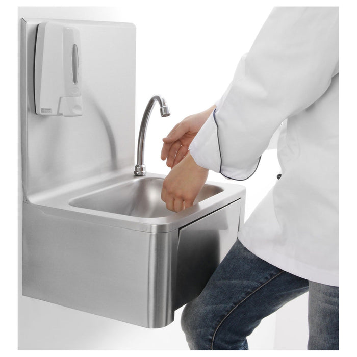 Commercial Hand wash sink Stainless steel Knee control Stainless steel |  THHWR43 Makfry