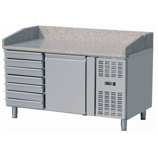 Refrigerated Pizza Preparation Table 1 Door 7 Neutral Drawers | Thpz1610 Tn Makfry