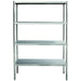 Professional Heavy Duty Shelving Unit Stainless Steel Width 1000mm Depth 500mm 4 Shelves | Vs1050 S4 Makfry