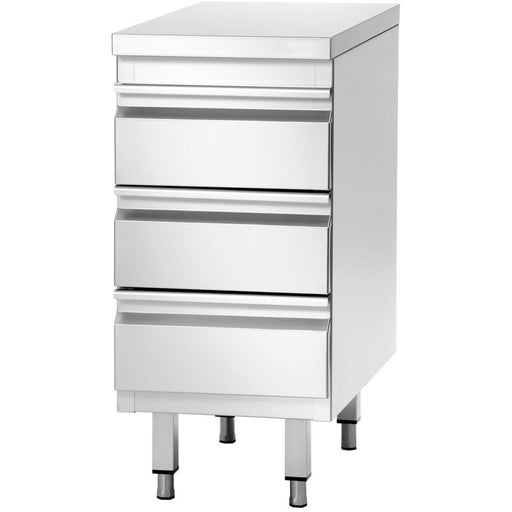 Commercial Drawer Cabinet Stainless Steel 3 Drawers Width 500mm Depth 700mm | Thss3 R57 Makfry