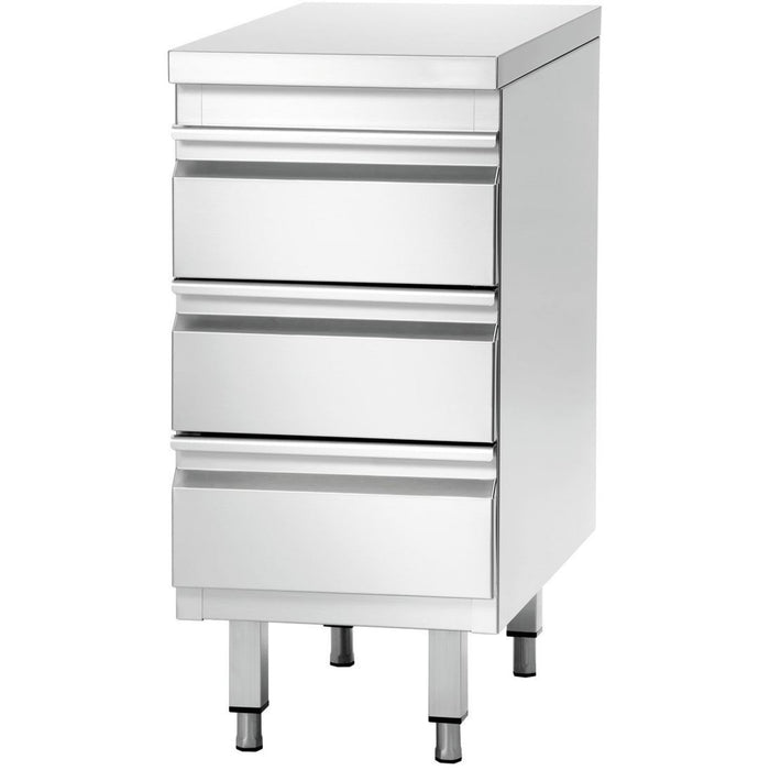 Commercial Drawer Cabinet Stainless Steel 3 Drawers Width 500mm Depth 700mm | Thss3 R57 Makfry
