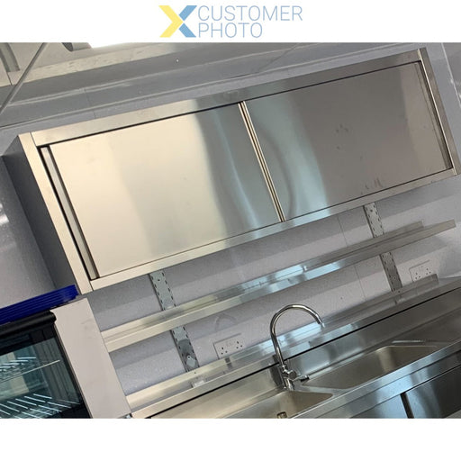 Height Adjustable Wall shelf 2 levels 2000x300mm Stainless steel |  THWBS2R203 Makfry