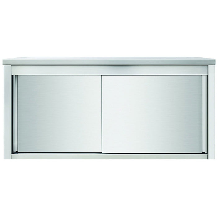 Wall cabinet Sliding doors Stainless steel Width 2000mm Depth 400mm |  THWSR204