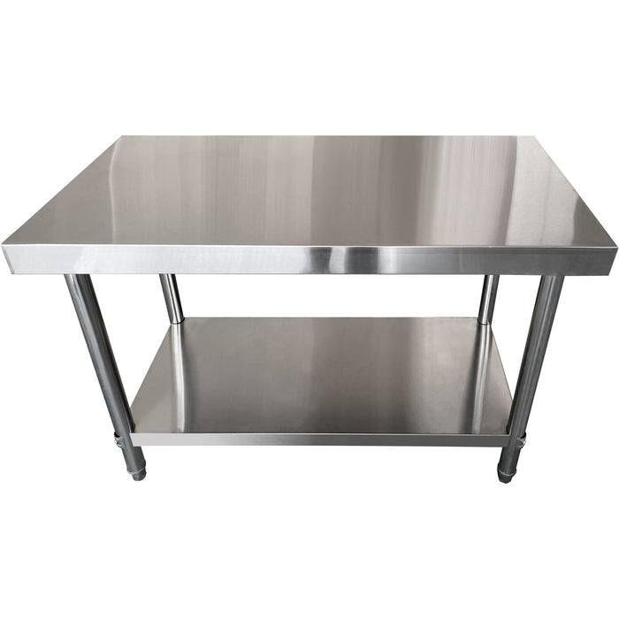 Professional Work table Stainless steel Bottom shelf 1400x600x850mm |  TOR1460