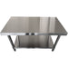Professional Work table Stainless steel Bottom shelf 1600x600x850mm |  TOR1660 Makfry