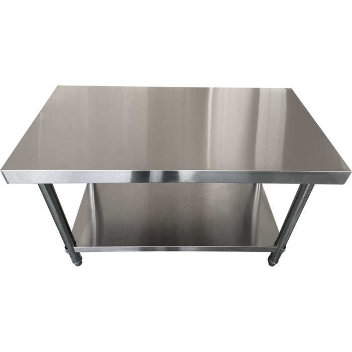 Professional Work table Stainless steel Bottom shelf 1400x600x850mm |  TOR1460