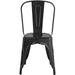 Bistro Dining Chair Steel Black Indoors |  WW163B Makfry