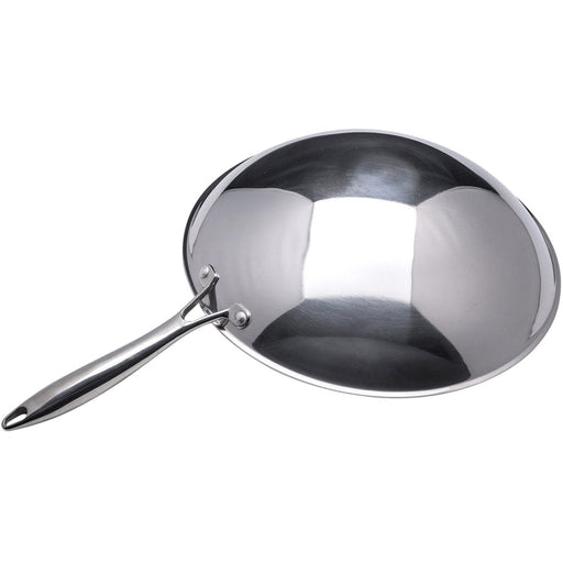Professional Wok Pan Premium Round bottom Stainless steel 13.5''/340mm |  TP13410 Makfry