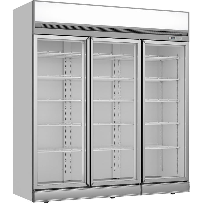 B GRADE Commercial Display cooler 1886 litres Triple hinged doors Top mount |  TR202 B GRADE