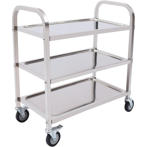 Commercial Serving/Service/Clearing Trolley Stainless steel 3 tier 950x500x940mm |  19011 Makfry