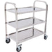 Commercial 3 tier Stainless Steel Serving/Service/Clearing Trolley 920x500x930mm |  QNH402 Makfry