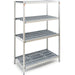 Gn Shelving Unit 4 Tier 600kg 1205x360x1680mm Aluminium | Ts120536 H Makfry