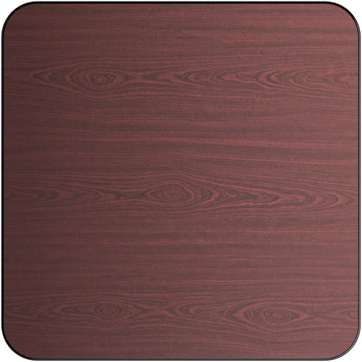 Laminated Square Table top Reversible Mahagony & Black 24x24'' |  TT2424MB Makfry
