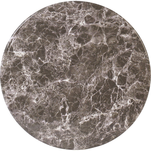 Seamless Round Table Top Black Marble 30" |  TT30RBLACKMARBLE Makfry