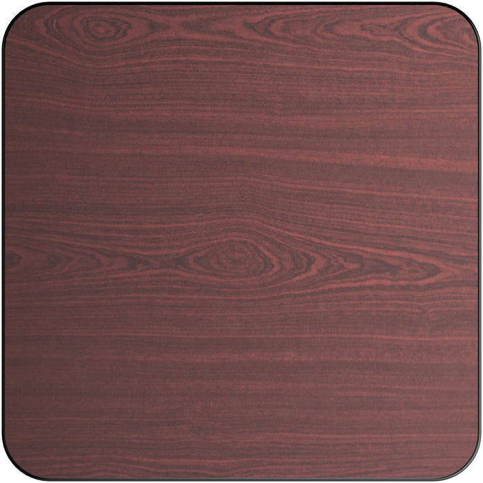 Laminated Square Table top Reversible Mahagony & Black 30x30'' |  TT3030MB Makfry