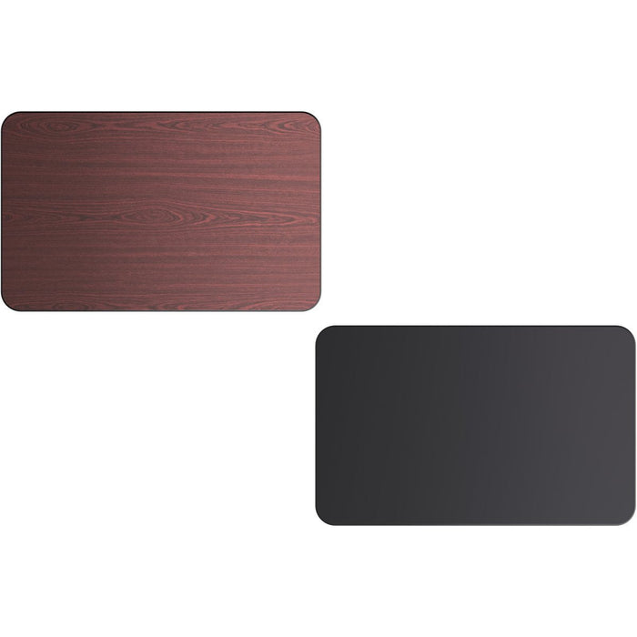 Laminated Rectangular Table top Reversible Mahagony & Black 48x30'' |  TT3048MB Makfry