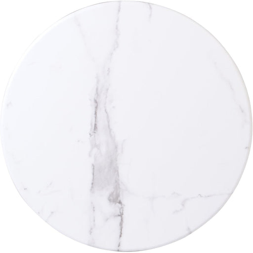 Seamless Round Table Top White Marble 30" |  TT30RWHITEMARBLE Makfry