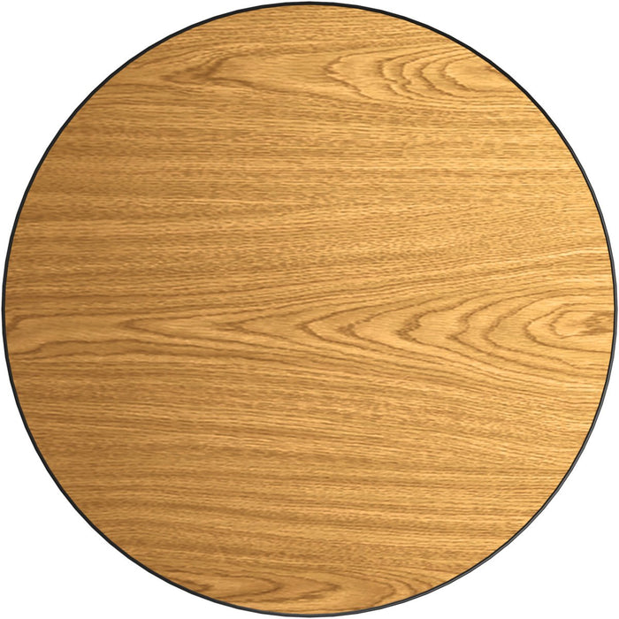 Laminated Round Table top Reversible Walnut & Natural Ø30'' |  TT30RWN Makfry
