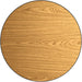 Laminated Round Table top Reversible Walnut & Natural Ø30'' |  TT30RWN Makfry