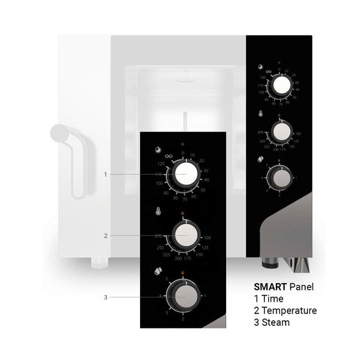 Professional Combi Steamer Electric 6 Trays Gn1/1 And 600x400mm Electromechanic Controls Direct Steam | Mkf616 S Makfry