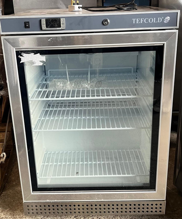 Tefcold UF200VG Glass Door Display Freezer Stainless Glass Door Canmac