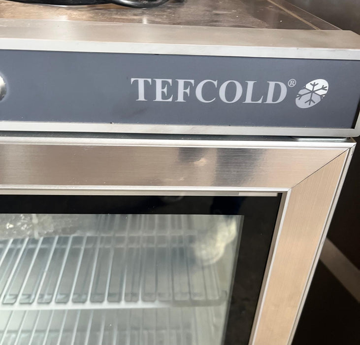 Tefcold UF200VG Glass Door Display Freezer Stainless Glass Door Canmac