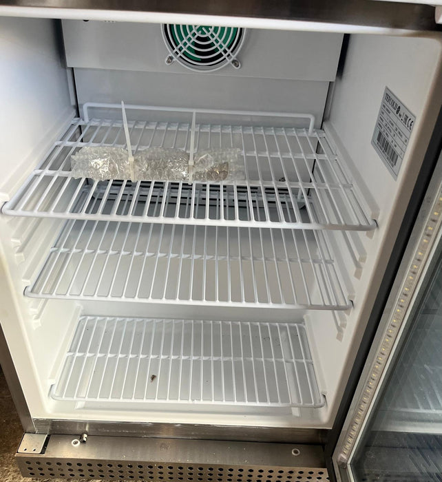 Tefcold UF200VG Glass Door Display Freezer Stainless Glass Door Canmac