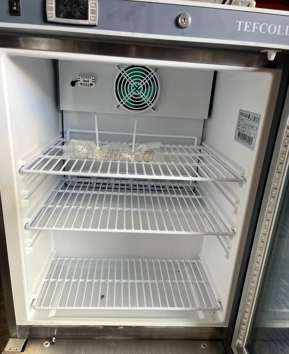 Tefcold UF200VG Glass Door Display Freezer Stainless Glass Door Canmac