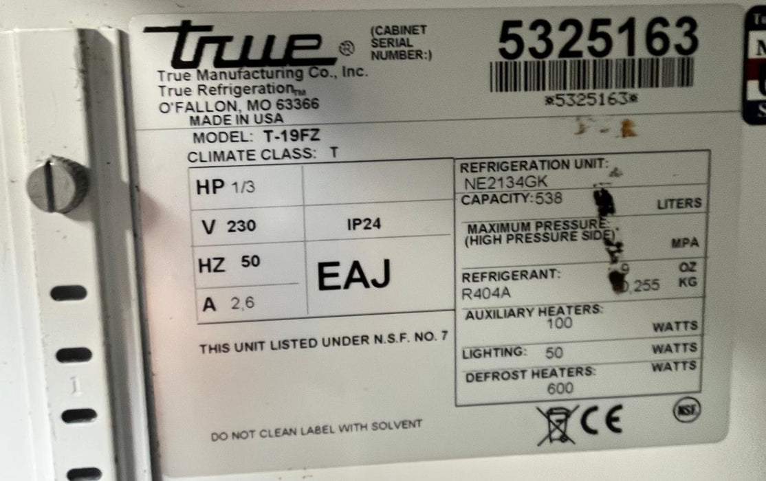 Commercial True Freezer T19FZ -Refurbished Canmac Refurbished