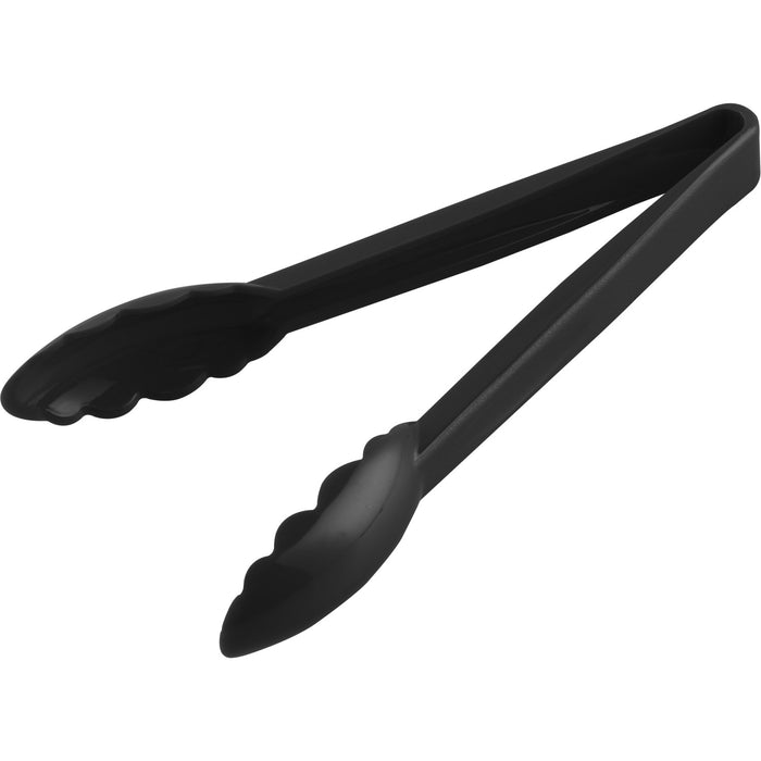 9" Catering Buffet Tongs Black Polycarbonate|  UTITONG9