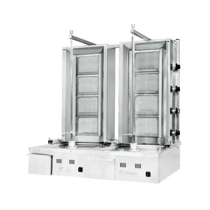 CANMAC Twin Doner Kebab  Machine - 2x5 Burner - Gas - DMG5T Canmac